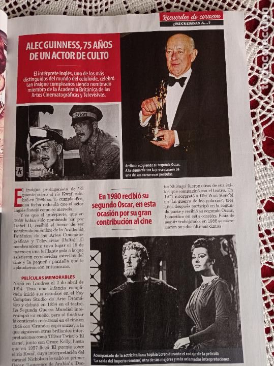 Sammeln von Zeitschriften und Zeitungen: ALEC GUINNES SOFIA LOREN SOPHIA