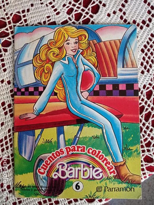 Collectionnisme de Revues et Journaux: BARBIE MATEL PARRAMON CUENTO PARA COLOREAR TIENE UNA PAGINA MAL PINTADA