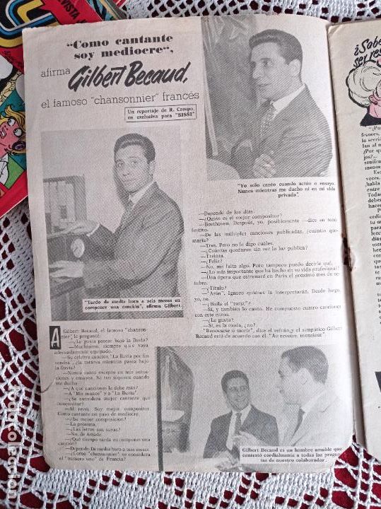 Coleccionismo de revistas y peri&oacute;dicos: GILBERT BECAUD