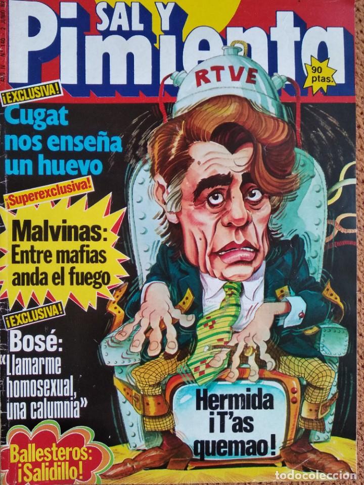 Coleccionismo de Revistas y Peri&oacute;dicos: Revista Sal y pimienta 1982, Alaska, Miguel Bos&eacute;..