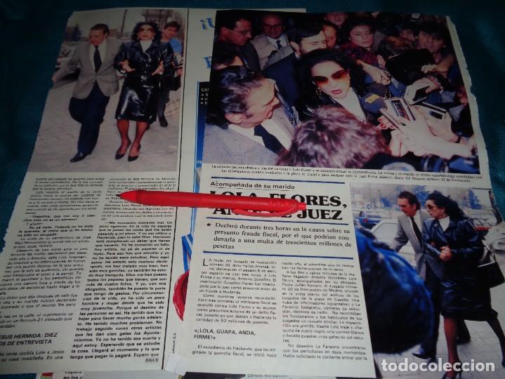 Coleccionismo de revistas y peri&oacute;dicos: RECORTE : LOLA FLORES, ANTE EL JUEZ. SEMANA, ABRIL 1987(#)