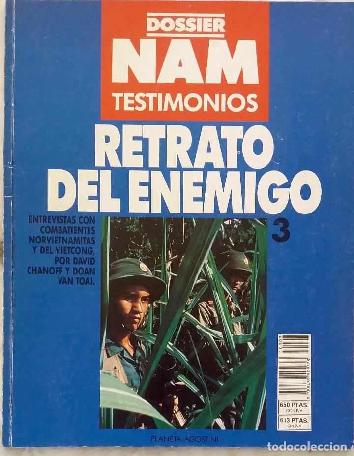 Coleccionismo de revistas y peri&oacute;dicos: NAM DOSSIER, TESTIMONIOS. RETRATO DEL ENEMIGO VOL 3. REVISTA COMO NUEVA