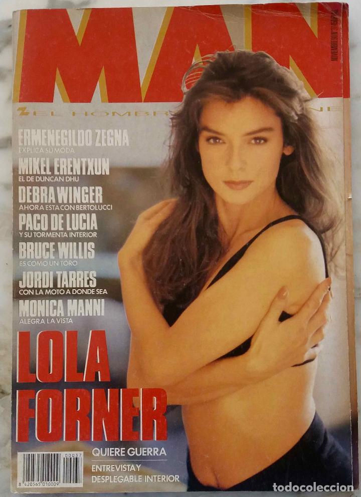 Coleccionismo de revistas y peri&oacute;dicos: MAN N&ordm; 37 NOVIEMBRE 1990. LOLA FORNER, MIKEL ERENTXUN, PACO DE LUC&Iacute;A. REVISTA