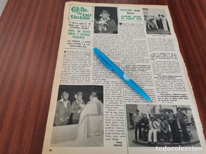 Coleccionismo de Revistas y Peri&oacute;dicos: MOCEDADES IZASKUM ESPERA SU PRIMER HIJO REVERSO ANA DE INGLATERRA DA A LUZ RECORTE REVISTA 1977