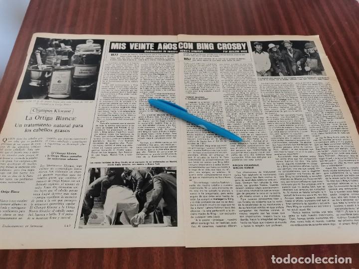 Collection Magazines and Newspapers: MIS 20 A&Ntilde;OS CON BING CROSBY REVERSO CAROLINA DE MONACO RECORTE REVISTA 1977