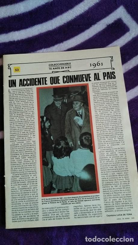 Coleccionismo de Revistas y Peri&oacute;dicos: SUPLEMENTO 70 A&Ntilde;OS DE ABC DEDICADO AL A&Ntilde;O 1961