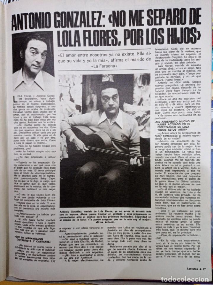 Coleccionismo de Revistas y Peri&oacute;dicos: ANTONIO GONZALEZ lola flores