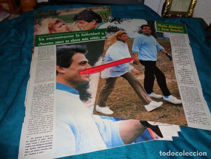 Coleccionismo de Revistas y Peri&oacute;dicos: RECORTE : MARIA JIMENEZ Y JOSE SANCHO, FELICES Y UNIDOS. SEMANA, MARZO 1989(#)