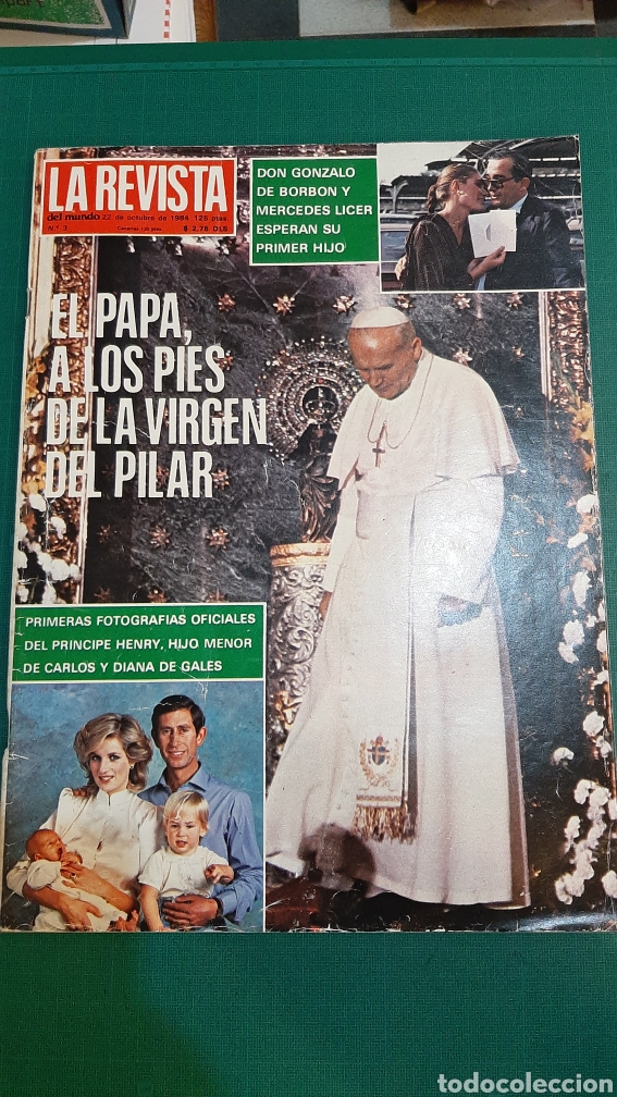 Coleccionismo de revistas y peri&oacute;dicos: LA REVISTA EL PAPA ZARAGOZA PILAR / GONZALO BORB&Oacute;N/ PR&Iacute;NCIPE HENRY Y DIANA HIJOS FOTOS /MARCELINO /