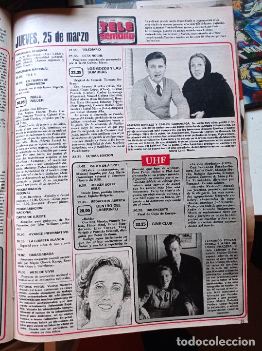 Coleccionismo de revistas y peri&oacute;dicos: amparo rivelles carlos larra&ntilde;aga fernando fernan gomez maria dolores pradera victoria prego