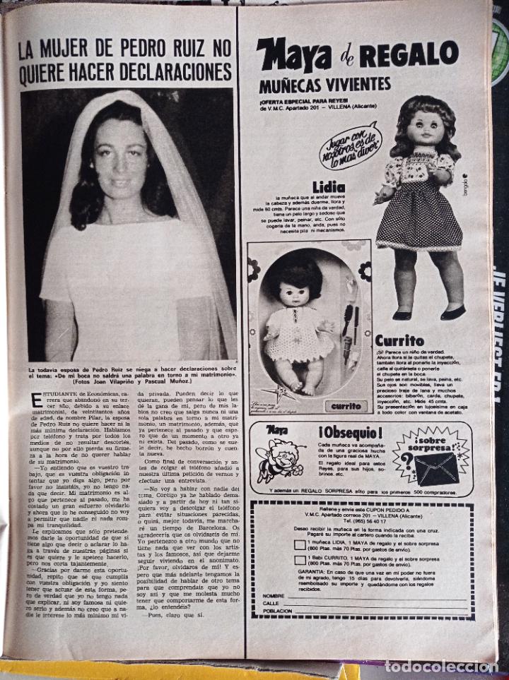 Coleccionismo de Revistas y Peri&oacute;dicos: LA BODA DE PEDRO RUIZ ANUNCIO MU&Ntilde;ECAS VIVIENTES LA ABEJA MAYA CURRITO LIDIA