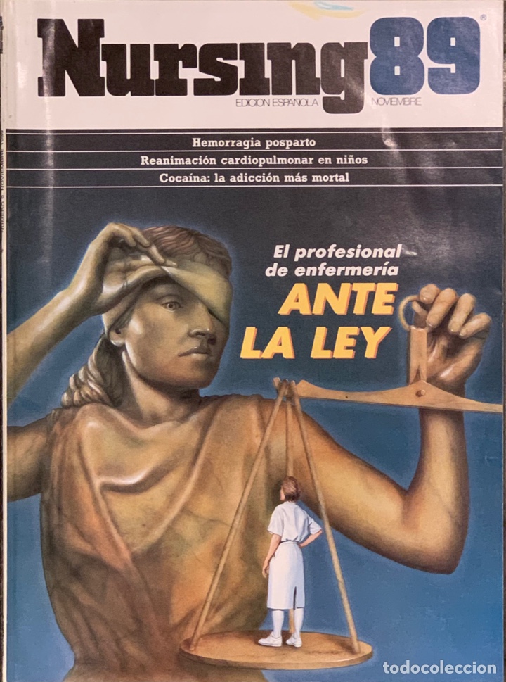Coleccionismo de revistas y peri&oacute;dicos: Revista Nursing. N&ordm; 9. Volumen 7. Noviembre 1989.