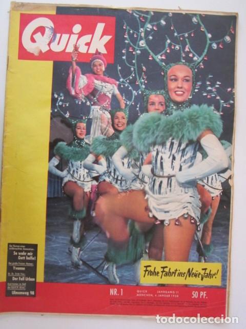 Coleccionismo de Revistas y Peri&oacute;dicos: REVISTA ALEMANA QUICK 1958 N&ordm;1(PRIMER EJEMPLAR)