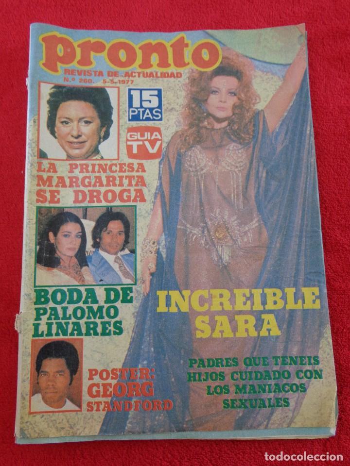 Coleccionismo de revistas y peri&oacute;dicos: SARA MONTIEL - AZAFATAS DEL UN DOS TRES FUTBOLISTAS - URSULA ANDRESS - SARA LEZAMA ... PRONTO 1977