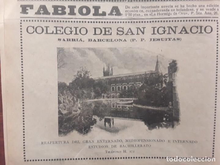 Collection Magazines and Newspapers: COLEGIO DE SAN IGNACIO .P.P.JESUITAS ESTUDIOS BACHILLERATO HOJA A&Ntilde;O 1927