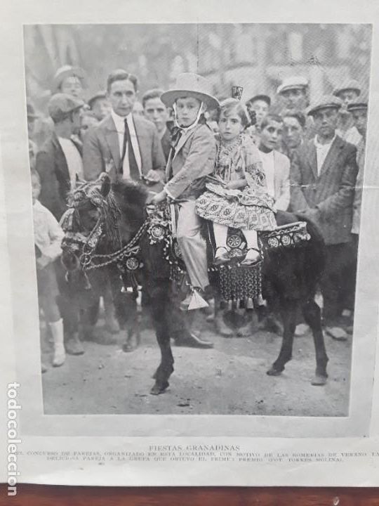 Collezionismo di Riviste e Giornali: FIESTAS GRANADINAS FIESTA DE VERANO CONCURSO PAREJAS PRIMER PREMIO GRANADA HOJA A&Ntilde;O 1927