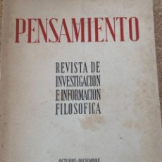 Coleccionismo de Revistas y Periódicos: PENSAMIENTO, NÚMERO 36 (BOLS 9)