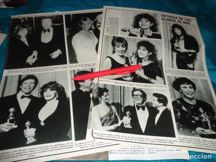 Coleccionismo de Revistas y Peri&oacute;dicos: RECORTE : ENTREGA DE LOS GLOBOS DE ORO : CHER, BARBRA STREISAND.... SEMANA, FBRO 1984(#)