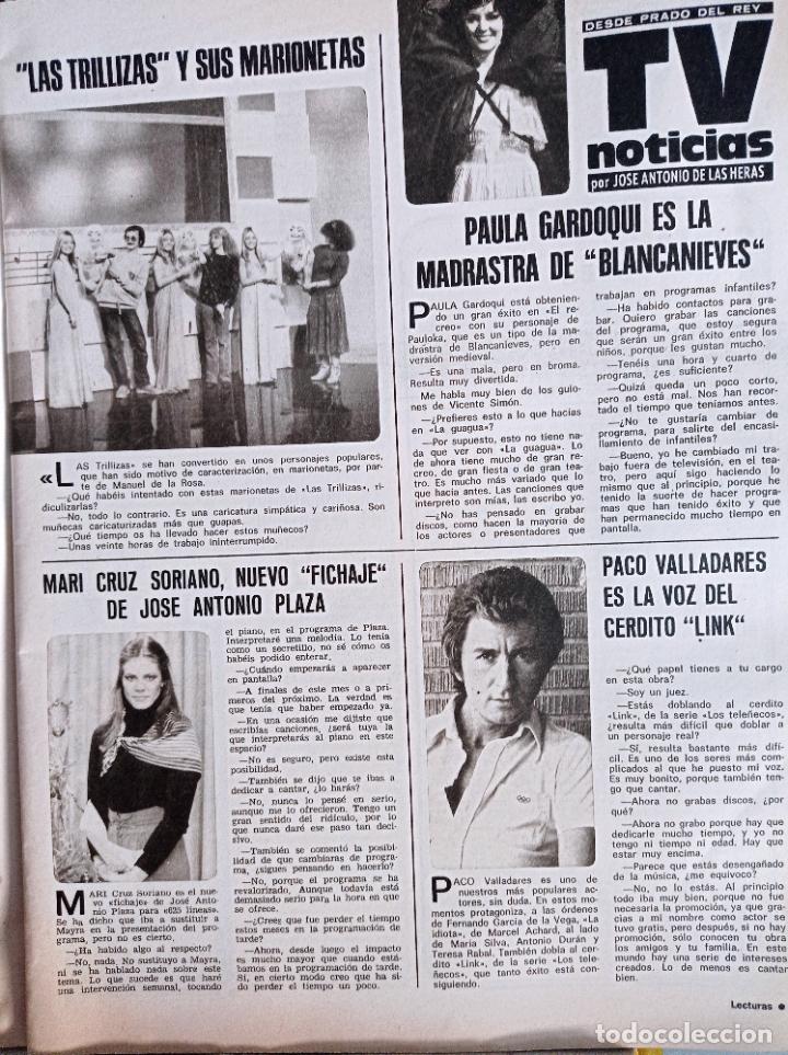 Coleccionismo de revistas y peri&oacute;dicos: PACO VALLADARES MARI CRUZ SORIANO PAULA GARDOQUI LAS TRILLIZAS Y SUS MARIONETAS