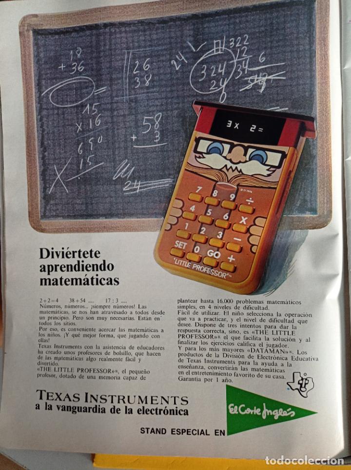 Coleccionismo de revistas y peri&oacute;dicos: ANUNCIO CALCULADORAS TEXAS INSTRUMENTS EN EL CORTE INGLES