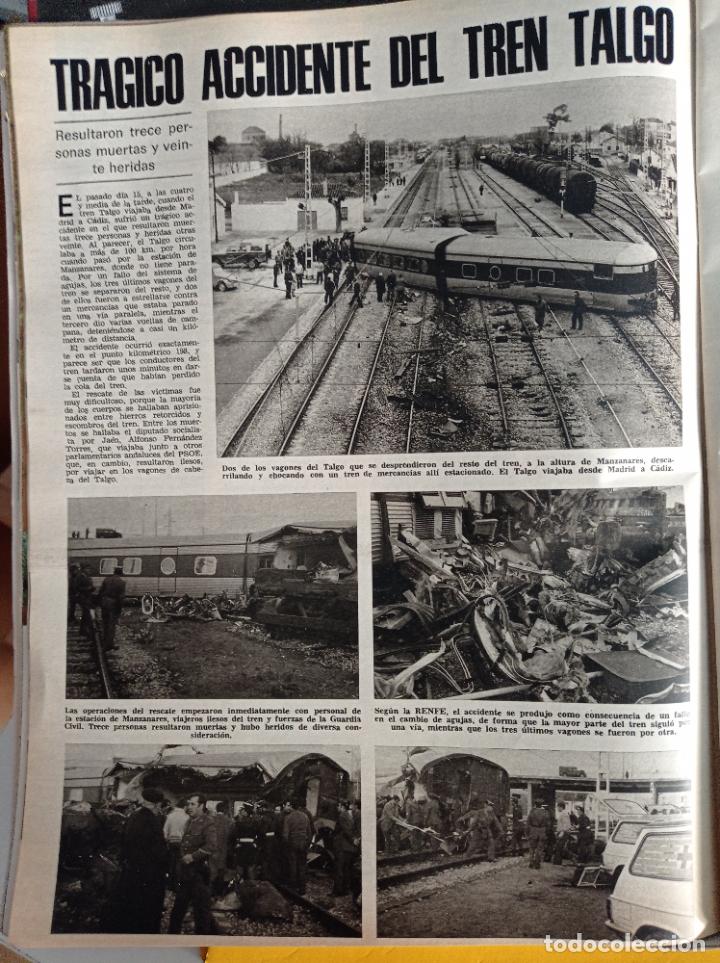 Coleccionismo de revistas y peri&oacute;dicos: TRAGICO ACCIDENTE DE TREN TALGO