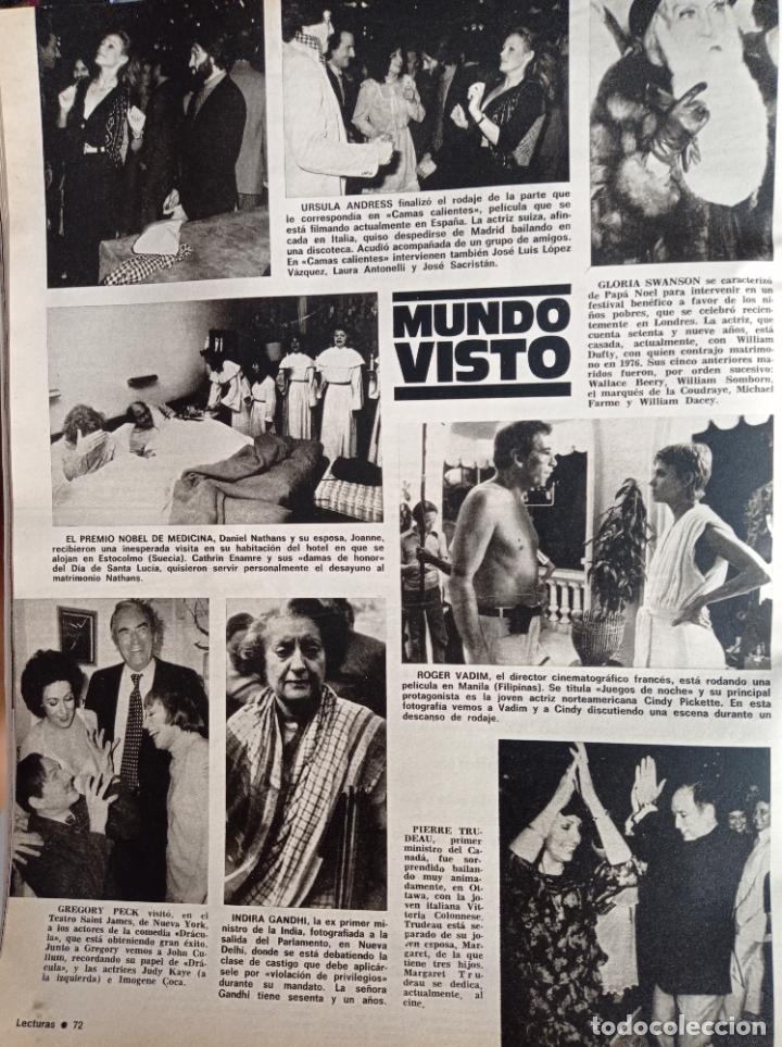 Coleccionismo de revistas y peri&oacute;dicos: GREGORY PECK INDIRA GANDHI ROGER VADIM URSULA ANDRESS GLORIA SWANSON