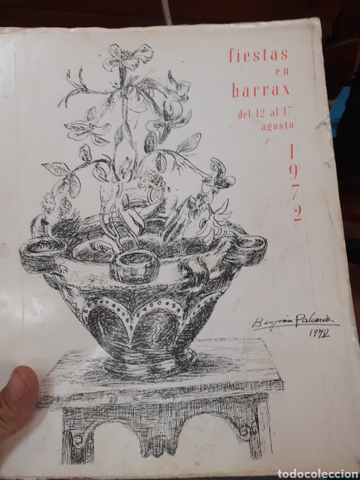 Collection Magazines and Newspapers: PROGRAMA OFICIAL DE FIESTAS DE BARRAX EN HONOR DE SU PATRON SAN ROQUE 1972 ALBACETE