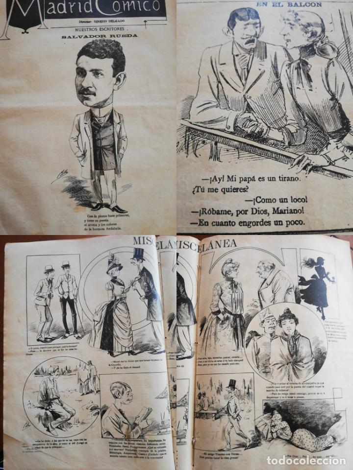 Coleccionismo de revistas y peri&oacute;dicos: PERI&Oacute;DICO MADRID C&Oacute;MICO a&ntilde;o IX, 1889, N&ordm; 324. Sinesio Delgado.