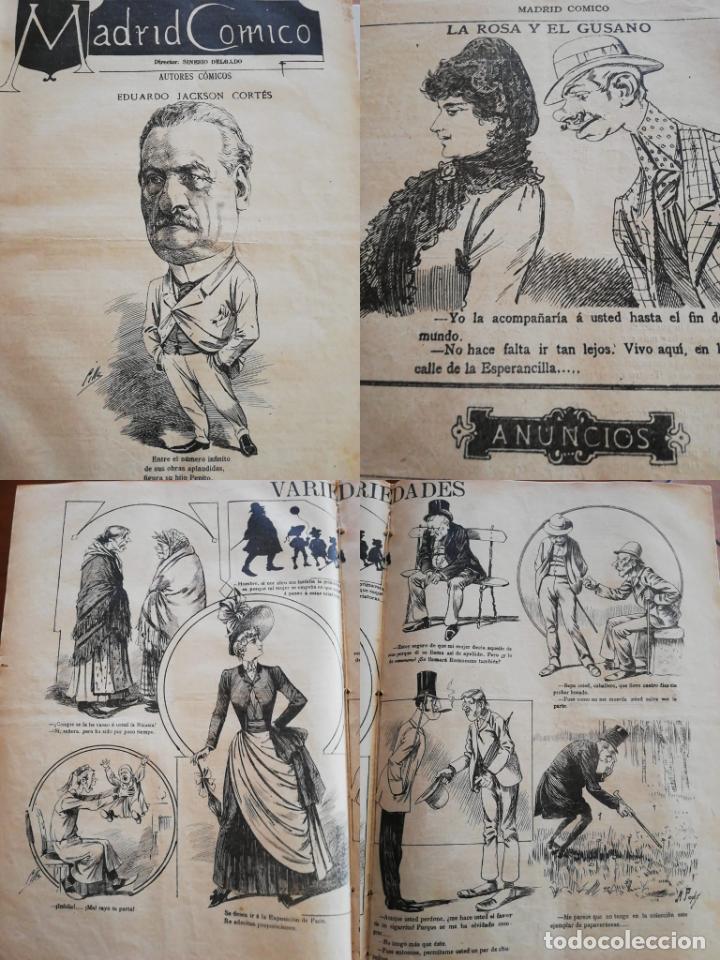 Coleccionismo de revistas y peri&oacute;dicos: PERI&Oacute;DICO MADRID C&Oacute;MICO a&ntilde;o IX, 1889, N&ordm; 325. Sinesio Delgado.