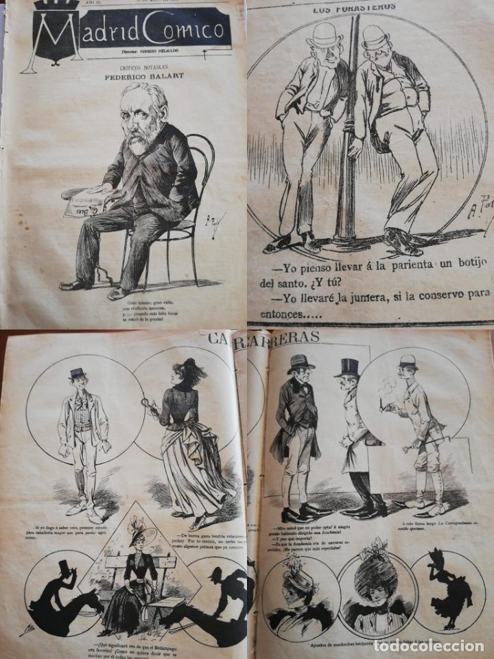 Coleccionismo de revistas y peri&oacute;dicos: PERI&Oacute;DICO MADRID C&Oacute;MICO a&ntilde;o IX, 1889, N&ordm; 326. Sinesio Delgado.