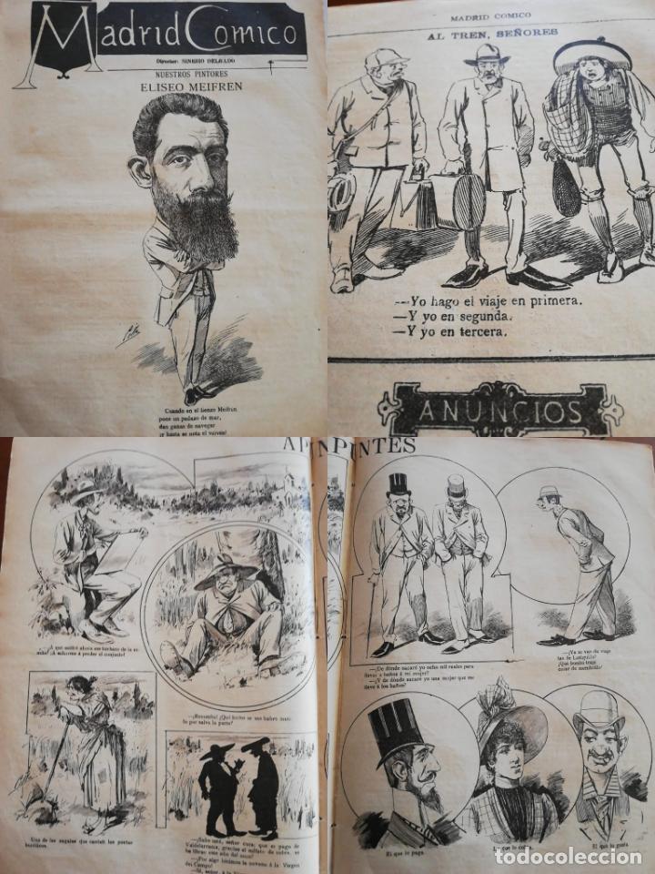 Coleccionismo de revistas y peri&oacute;dicos: PERI&Oacute;DICO MADRID C&Oacute;MICO a&ntilde;o IX, 1889, N&ordm; 329. Sinesio Delgado.