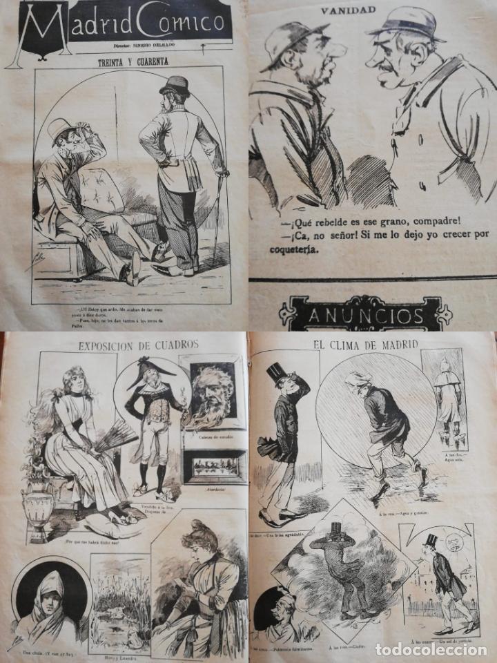 Coleccionismo de revistas y peri&oacute;dicos: PERI&Oacute;DICO MADRID C&Oacute;MICO a&ntilde;o IX, 1889, N&ordm; 330. Sinesio Delgado.