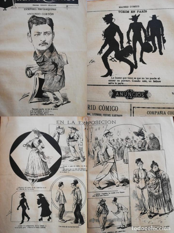 Coleccionismo de revistas y peri&oacute;dicos: PERI&Oacute;DICO MADRID C&Oacute;MICO a&ntilde;o IX, 1889, N&ordm; 333. Sinesio Delgado.