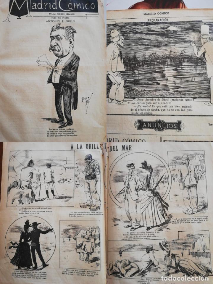 Coleccionismo de revistas y peri&oacute;dicos: PERI&Oacute;DICO MADRID C&Oacute;MICO a&ntilde;o IX, 1889, N&ordm; 334. Sinesio Delgado.