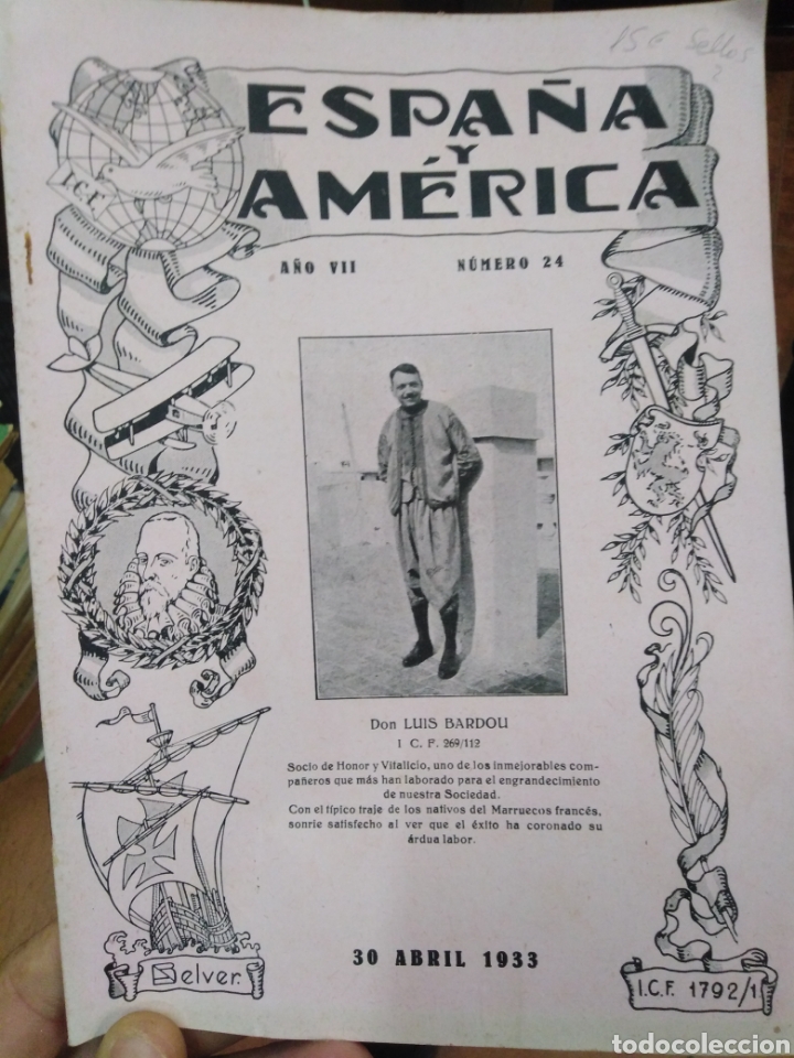 Collection Magazines and Newspapers: ESPA&Ntilde;A Y AMERICA/CLUB CARTO-FILATELICA-N&deg;24-A&Ntilde;O VII-1933- ENRIQUE PUIGFERRAT QUERALT