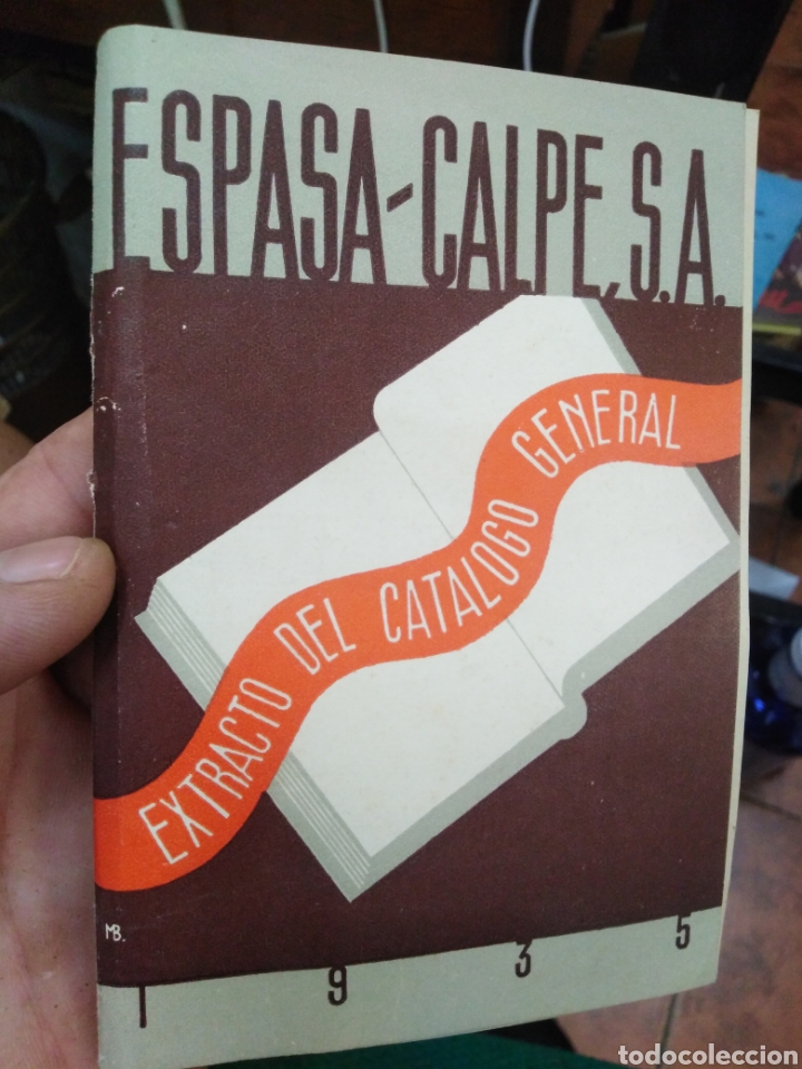 Collectionnisme de Revues et Journaux: ESPASA CALPE EXTRACTO DE SU CAT&Aacute;LOGO 1935, REPUBLICA