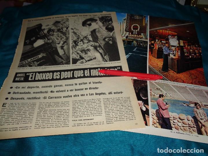Coleccionismo de Revistas y Peri&oacute;dicos: RECORTE : ANGEL NIETO, EN LAS VEGAS . AS COLOR, MARZO 1972(#)