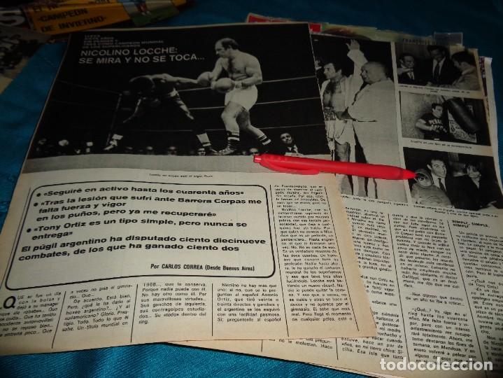 Coleccionismo de Revistas y Peri&oacute;dicos: RECORTE : EL BOXEADOR NICOLINO LOCCHE, SIETE A&Ntilde;OS SIN PERDER . AS COLOR, DCMBRE 1971(#)