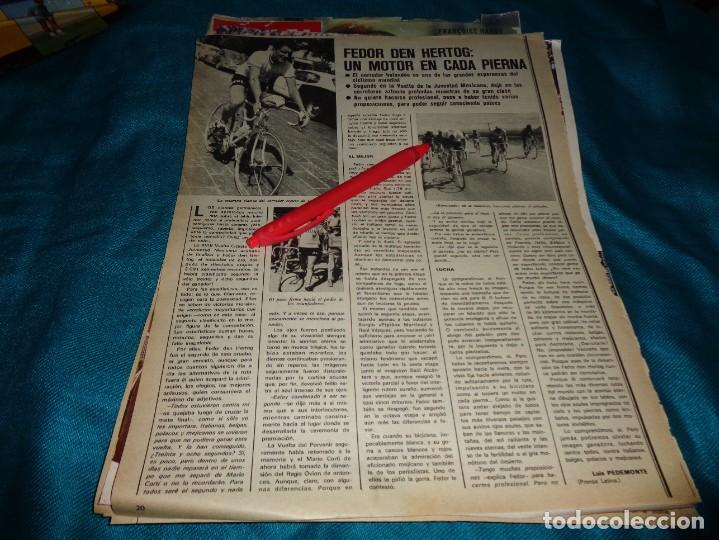 Coleccionismo de Revistas y Peri&oacute;dicos: RECORTE : FEDOR DEN HERTOG, UN MOTOR EN CADA PIERNA. AS COLOR, DCMBRE 1971(#)