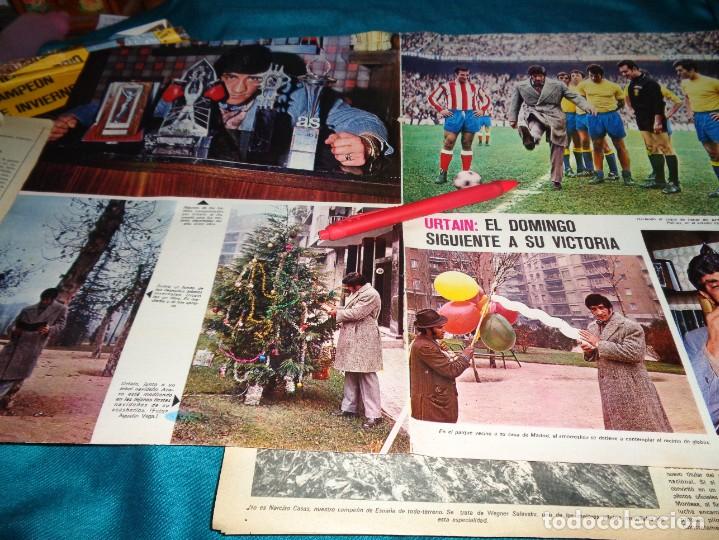 Coleccionismo de Revistas y Peri&oacute;dicos: RECORTE : URTAIN, SAQUE DE HONOR ATLETICO DE MADRID- LAS PALMAS. AS COLOR, DCMBRE 1971(#)