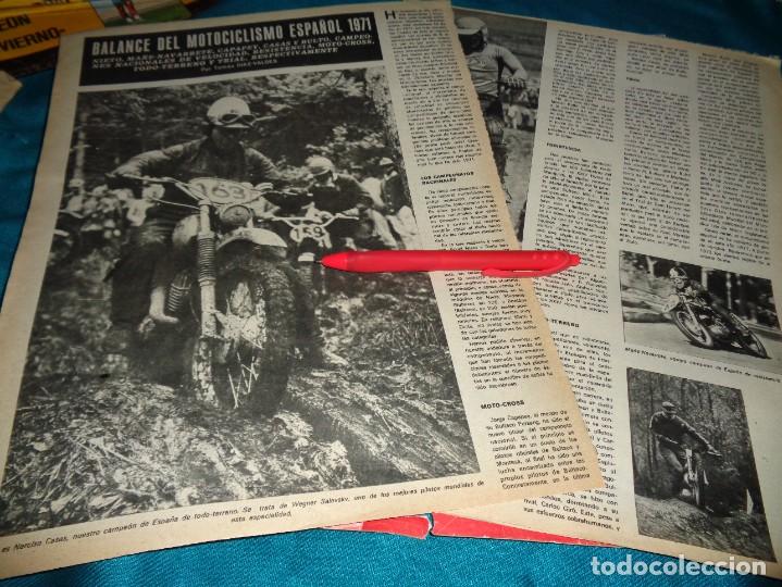 Coleccionismo de Revistas y Peri&oacute;dicos: RECORTE : BALANCE DE MOTOCICLISMO ESPA&Ntilde;OL 1971. AS COLOR, DCMBRE 1971(#)