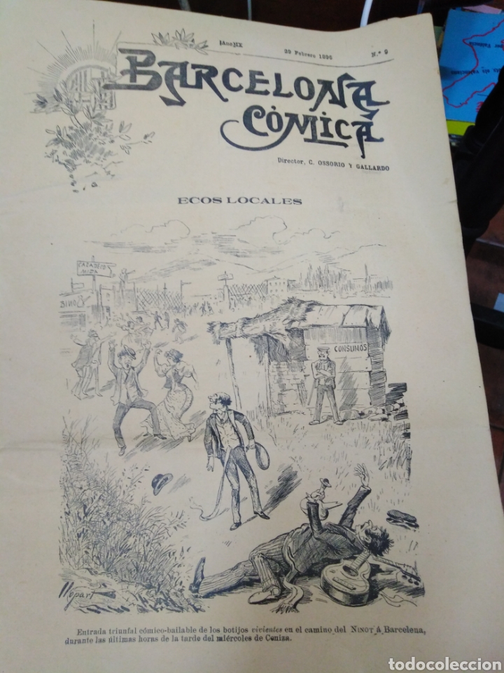 Collection Magazines and Newspapers: BARCELONA COMICA/29 FEBRERO 1896 N&deg;9