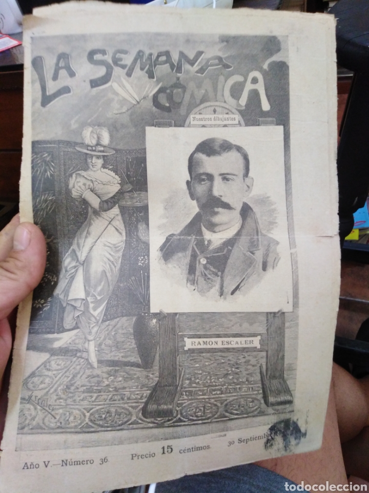 Collectionnisme de Revues et Journaux: LA SEMANA COMICA/30 SEPTIEMBRE 1892