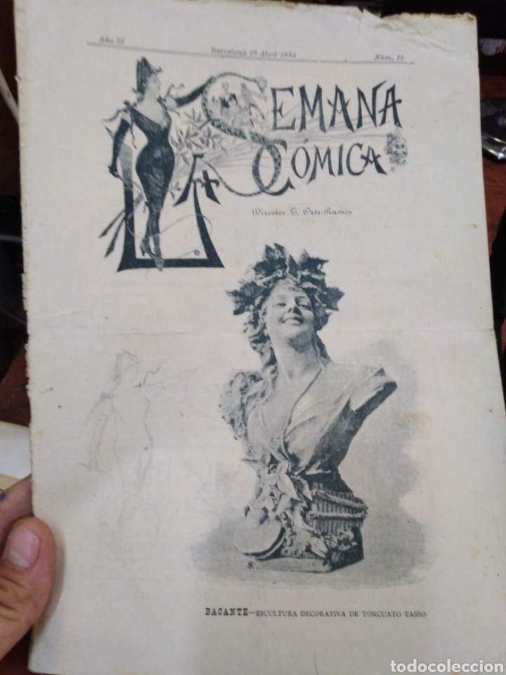 Collection Magazines and Newspapers: LA SEMANA COMICA/19 ABRIL 1894 N&deg;15