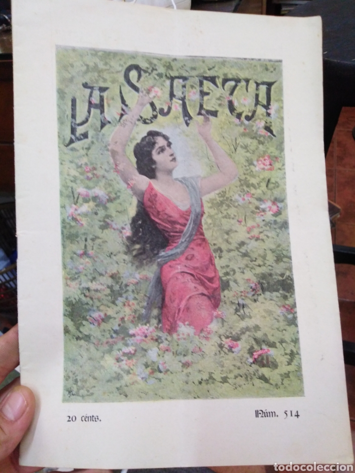 Coleccionismo de Revistas y Peri&oacute;dicos: LA SAETA/SEMANARIO ILUSTRADO-N&deg;514-27 SEPTIEMBRE 1900-