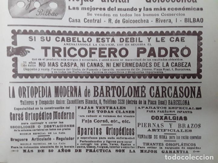 Collectionnisme de Revues et Journaux: LA ORTOPEDIA MODERANA DE BARTOLOME CARCASONA CORSE ORTOPEDICO BARCELONA HOJA A&Ntilde;O 1927