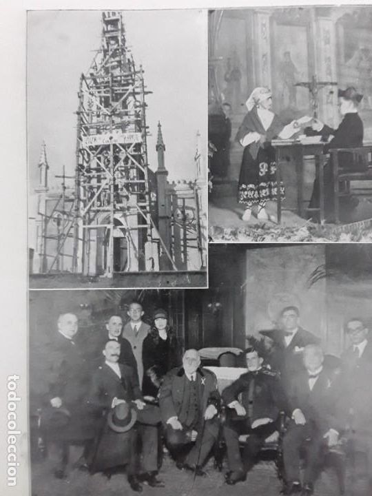 Collectionnisme de Revues et Journaux: CARTAGENA MONUMENTO AL INMACULADO CORAZON DE MARIA EN EL BARRIO DEL PERAL HOJA A&Ntilde;O 1927