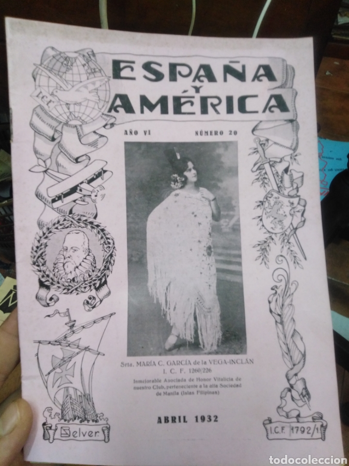 Collezionismo di Riviste e Giornali: ESPA&Ntilde;A Y AMERICA/CLUB CARTO-FILATELICA-N&deg;20-1932