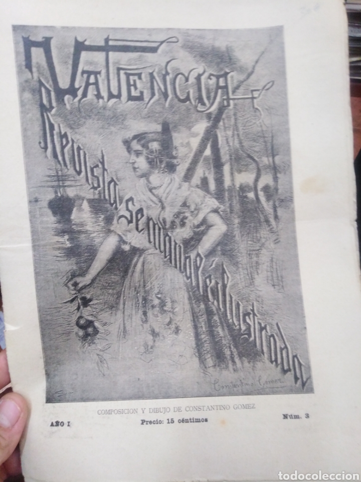 Collezionismo di Riviste e Giornali: VALENCIA REVISTA SEMANAL ILUSTRADA-N&deg;3 A&Ntilde;O I 1895 LITERATURA Y ARTE-