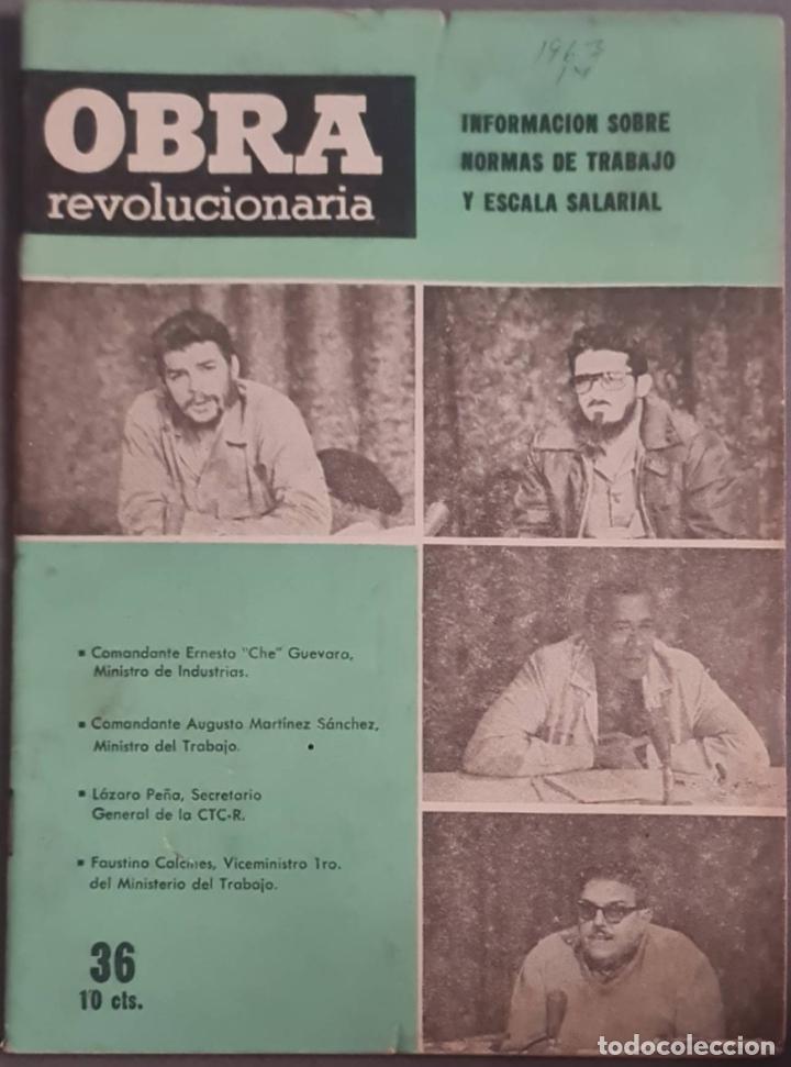 Coleccionismo de revistas y peri&oacute;dicos: Cuba. Obra revolucionaria. N&ordm; 36. La Habana Diciembre 1963. Leer: